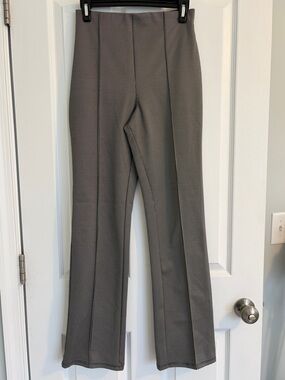 Blue and Beige Women's Tailored Ponte Knit Pants